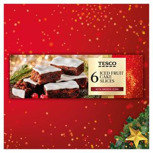 Tesco 6 Iced Fruit Cake Slices