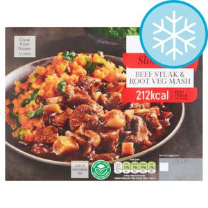 Tesco Slim Cook Beef Steak & Vegetable Mash 500G