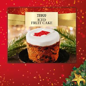 Tesco Iced Fruit Cake 150G