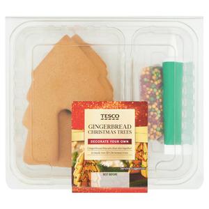 Tesco Decorate Your Own Gingerbread Trees 166G