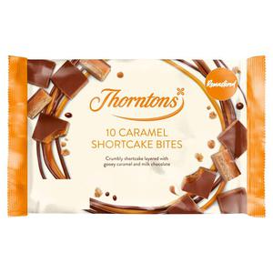 Thorntons Bites Caramel Shortcakes Milk Chocolate 10Pack