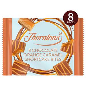 Thorntons Thntns Chocolate Orange Caramel Shortcake Bites 8 Pack