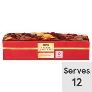 Tesco Cherry Genoa Cake 800G