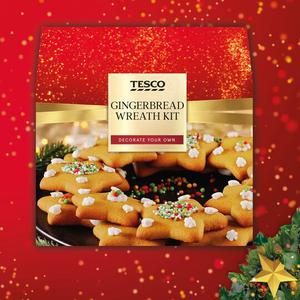 Tesco Decorate Your Own Gingerbread Wreath Kit 420G