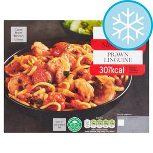 Tesco Slim Cook Prawn Linguine 500G