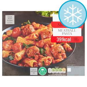 Tesco Slim Cook Meatball Pasta 500G