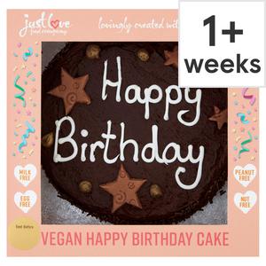 Just Love Foodco Just Love Food Vegan Chocolate Birthday Cake