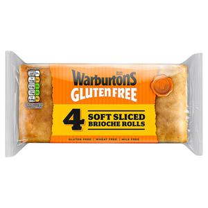 Warburtons Gluten Free 4 Soft Brioche Rolls