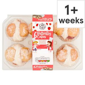 The Cake Crew Butterfly Cakes 6 Pack