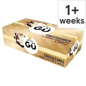 Gu Double Chocolate & Vanilla Cheesecake Desserts 2X82g