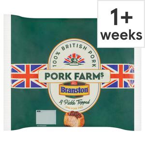 Pork Farms 4 Mini Pork & Branston Pork Pies