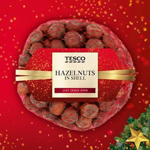 Tesco Hazelnuts In Shell 350G