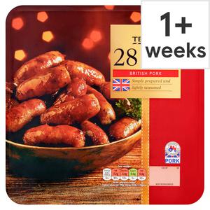 Tesco 28 Pork Cocktail Sausages 378G