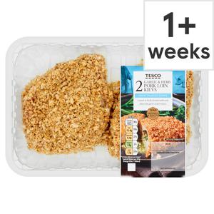 Tesco Garlic & Herb Pork Loin Kievs 412G