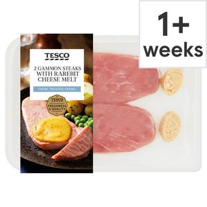 Tesco 2 Gammon Steaks With Rarebit Cheese Melt 300G