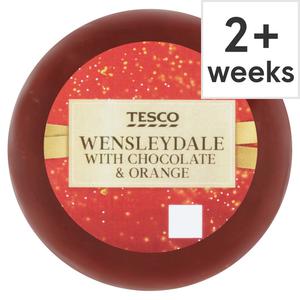 Tesco Wensleydale Chocolate & Orange Truckle 100G