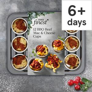 Tesco Finest 12 Bbq Beef Mac & Cheese Cups 260G