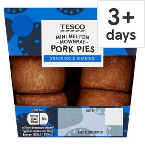 Tesco Mini Melton Mowbray Pork Pies 200G