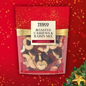 Tesco Roasted Cashew & Raisin Mix 225G