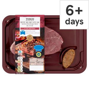 Tesco Rump Steak With Peppercorn Butter 247G