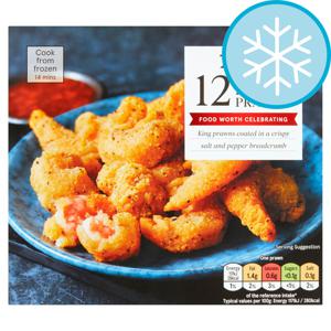 Tesco 12 Salt & Pepper Prawns 132G