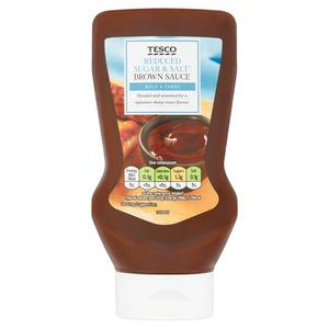 Tesco Reduced Sugar & Salt Brown Sauce 425G