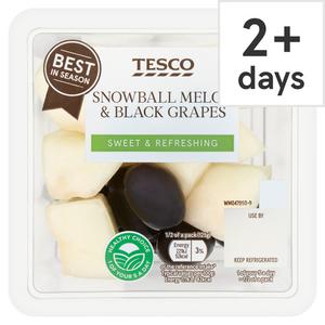 Tesco Snowball Melon & Blacks Grapes 250G