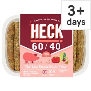 Heck Sun Dried Olive & Pork Chipolatas 10 Pack 340G