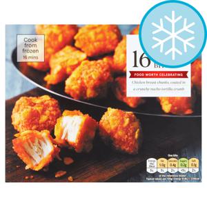 Tesco 16 Nacho Chicken Bites 200G