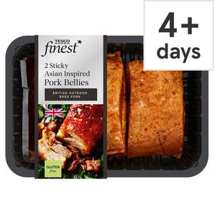 Tesco Finest 2 Sticky Asian Inspd Pork Bellies 414G