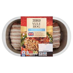 Tesco Yule Hog In Smoked Bacon 470G