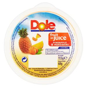 Dole Pineapple & Mandarins In Juice 113G