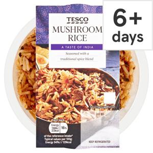 Tesco Taste Of India Roasted Mushroom Rice 250G