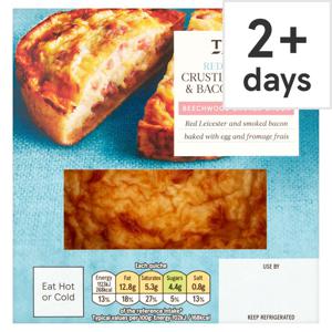 Tesco Reduced Fat Cheese & Bacon Crustless Quiche 160G