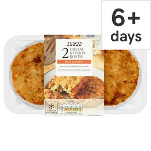 Tesco Cheese & Onion Rostis 190G