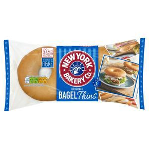 Sainsbury's New York Bakery Co. Original Sliced Bagel Thins x4