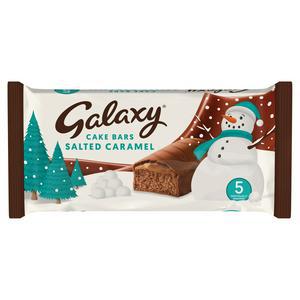 Sainsbury's Galaxy Salted Caramel Festive Cake Bars x5