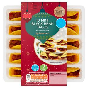 Sainsbury's Black Bean Crispy Mini Tacos x10 200g