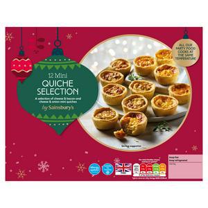 Sainsbury's Mini Quiche Selection x12 288g