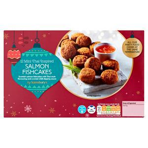 Sainsbury's Mini Thai Inspired Scottish Salmon Fishcakes x12 230g