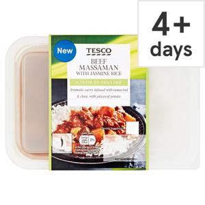 Tesco Beef Massaman With Jasmine Rice 450G