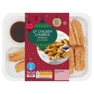 Sainsbury's British Chicken Churros with Sweet & Smoky BBQ dip x12