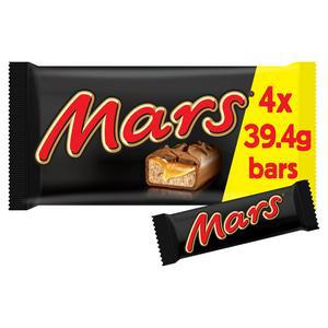 Sainsbury's Mars Chocolate Bars Multipack 4x39.4g