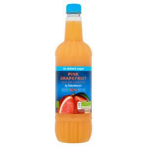 Sainsbury's High Juice Squash Pink Grapefruit No added Sugar 1L