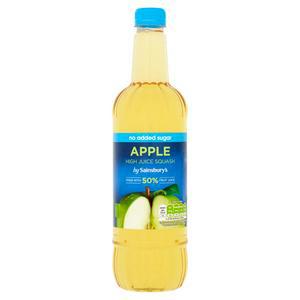 Sainsbury's Apple High Juice Squash, No Added Sugar 1L