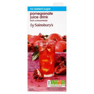 Sainsbury's Pomegranate Juice Drink, No Added Sugar 1L