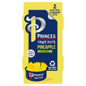 Princes Fruit Pots Pineapple in Juice 2 x 120g