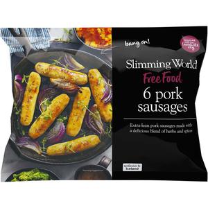 Slimming World  6 Pork Sausages 360g