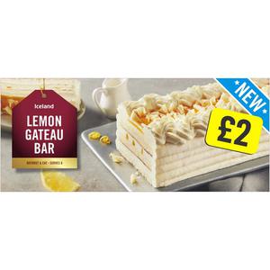 Iceland Lemon Gateau Bar 400g