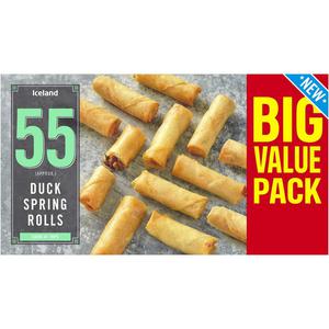 Iceland 55 (approx.) Duck Spring Rolls 990g